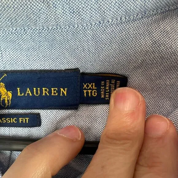 Ralph Lauren Classic Fit Nautical Print Button Down Shirt XXL - Picture 6 of 9